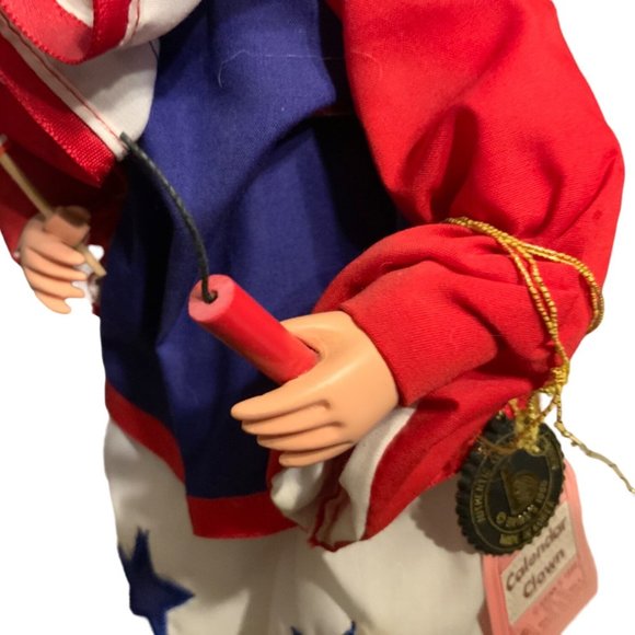 July Calendar Clown  Doll- Brinn's 1986 Uncle Sam's Birthday - Picture 9 of 10